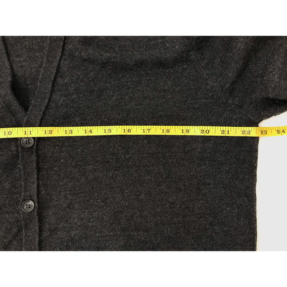 Unisex 100% Wool Colorblock Long Sleeve Button Front Cardigan Sweater Size XL - Picture 8 of 10